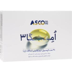 کپسول امگا3 1000 میلی گرم بدون جیوه آسکو پارس 30 عددی