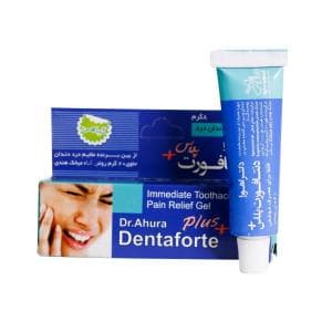 ژل مسکن دندان درد دنتافورت پلاس اهورا دارو 8 گرمی
