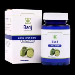 کپسول نرم لیمو ترش 75 میلی گرم باریج اسانس 60 عددی