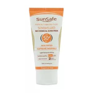 فلوئید ضد آفتاب SPF50+ فیزیکال سان سیف مناسب پوست ‌های حساس 50 میلی لیتر