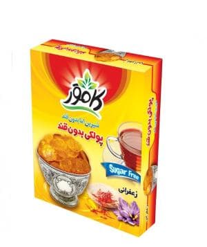 پولکی  بدون  قند کامور طعم  زعفران 94 عددی