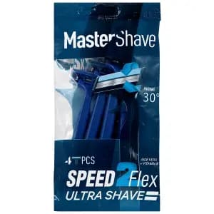 خودتراش 2 لبه آقایان مستر شیو مدل Speed 2 Flex بسته 4 عددی