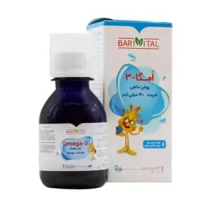 شربت امگا 3 روغن ماهی باریویتال 120 میلی لیتر