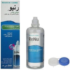 محلول شستشوی لنز رنیو بوش اند لومب مناسب لنزهای طبی و رنگی 240 میل