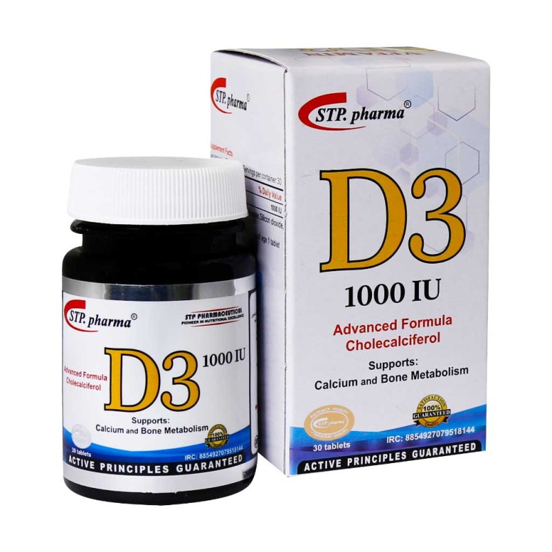 قرص ویتامین D3 1000 اس تی پی فارما 30 عدد