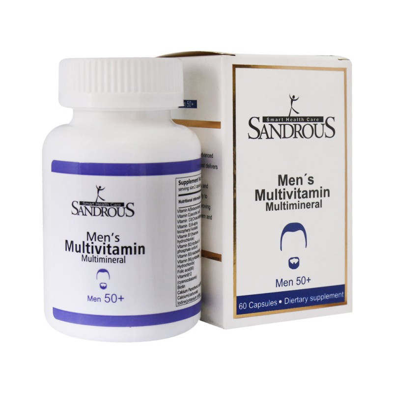 مولتی ویتامین مولتی مینرال مخصوص آقایان بالای 50 سال سندروس 60 عدد