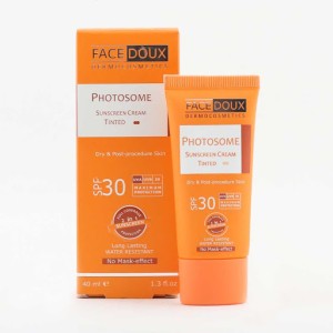 کرم ضد آفتاب رنگی فیس دوکس مدل فتوزوم مناسب برای پوست خشک بژ روشن با SPF30