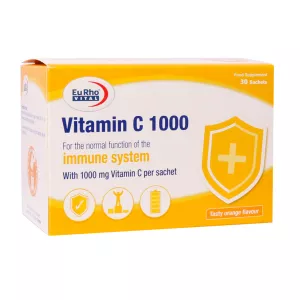 ویال خوراکی ویتامین سی 1000 میلی گرم  یوروویتال 6 عددی