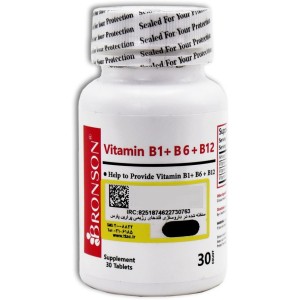 قرص ویتامین ب1 و ب6 و ب12 برونسون 30 عددی