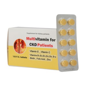 قرص مولتی ویتامین بیماران کلیوی نفرومین پلاس دانا 100 عددی