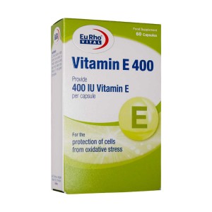 کپسول ژلاتینی ویتامین E 400 واحد یوروویتال 40 عددی