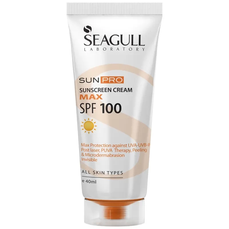 کرم ضد آفتاب SPF100 سی گل مناسب برای انواع پوست ۴۰ میلی لیتر