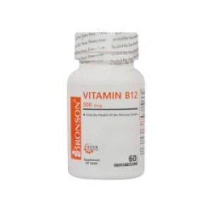 قرص ویتامین B12 برونسون 500 میکروگرمی  60 عددی