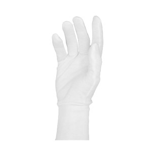 دستکش نخی سفید پوپک  سایز L