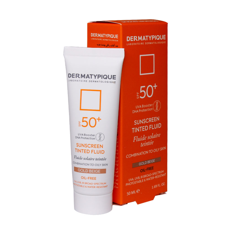 ضد آفتاب بی رنگ فاقد چربی SPF50 درماتیپیک 50 میلی لیتر