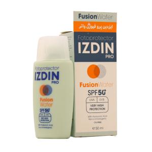 فلوئید ضد آفتاب فیوژن ایزدین⁺SPF50 حجم 50 میلی لیتر