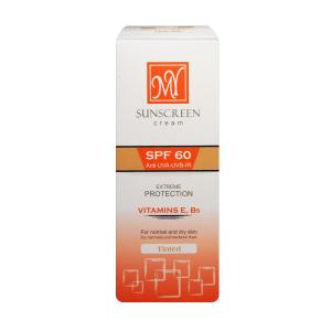 کرم ضد آفتاب رنگی SPF60 سینره فاقد چربی 50 میلی لیتر