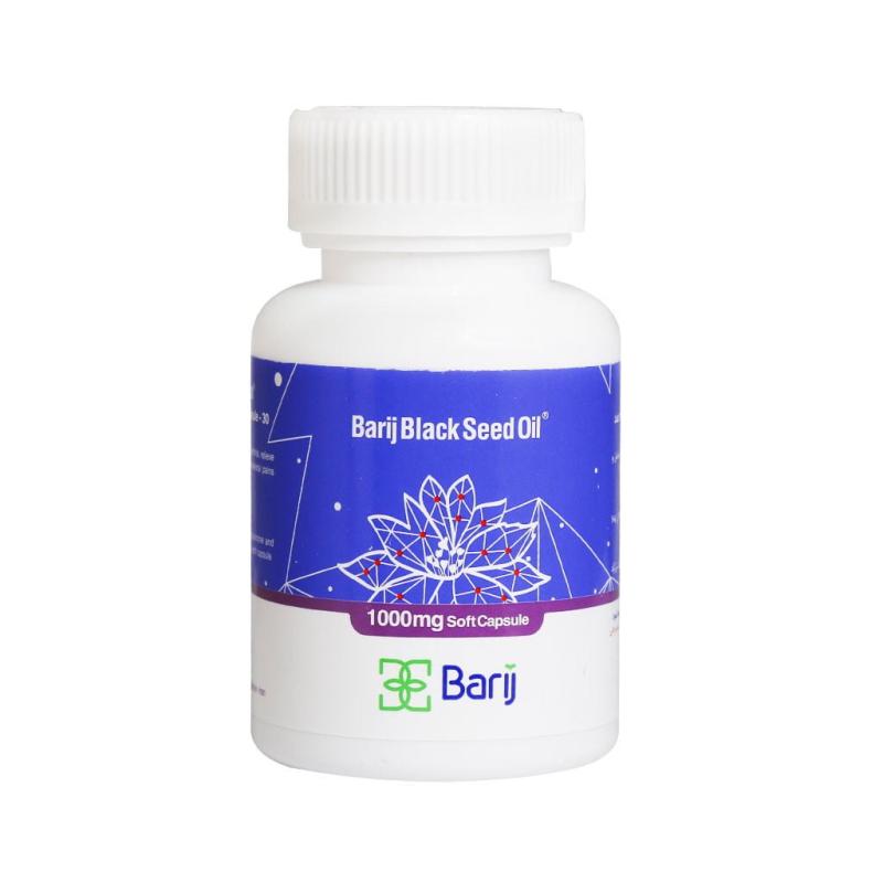 کپسول نرم روغن سیاه دانه 1000 میلی گرم باریج اسانس قوطی 30 عددی