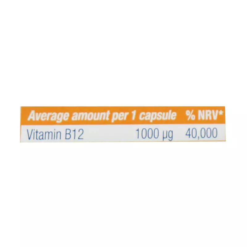 کپسول ویتامین B12 1000 میکروگرم یوروویتال 60 عددی