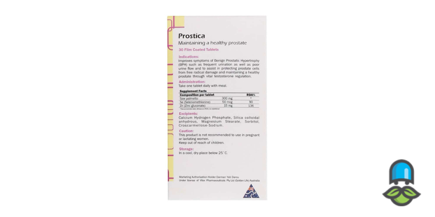 روش و بهترین زمان مصرف قرص پروستیکا