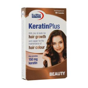 کپسول  ژلاتینی  نرم کراتین پلاس یوروویتال40 عددی