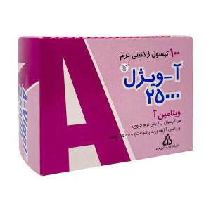 کپسول ژلاتینی آویژل 25000 واحد دانا 100 عددی