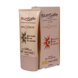 ضد آفتاب کرم پودری و پرایمری  SPF50 بژ وانیلی