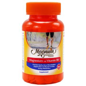 قرص منیزیم و ویتامین ب 6 مگنوم ویتامینز 60 عددی