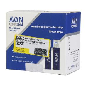 نوار تست قند خون آوان  بسته 50 عددی
