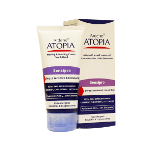 کرم مرطوب کننده و التیام بخش دست و صورت آتوپیا آردن  پوست  خشک و حساس پارس حیان ۵۰ میل