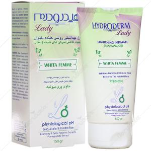 ژل بهداشتی روشن کننده بانوان هیدرودرم 150 گرمی