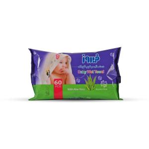 دستمال مرطوب پاک کننده آرایش نینو 70 عددی