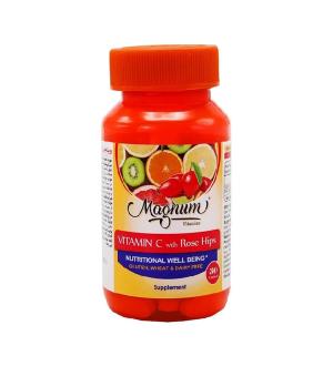 قرص ویتامین سی پلاس رز هیپ مگنوم ویتامینز 30 عدد