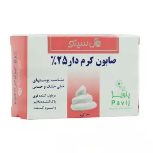 صابون کرم دار 25 درصد گل سیتو 125 گرم