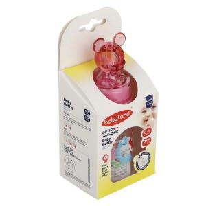 شیرخوری کلاسیک عروسکی فندوقی دسته دار صورتی 150 م کد472