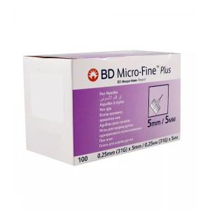 سوزن قلم انسولین   بی دی  5 میلی متر بسته 100 عددی