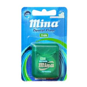 نخ دندان نازک مینا با اسانس نعنا 50 متر