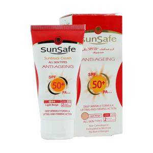 کرم ضد آفتاب و ضد چروک SPF50  سان سیف 50 میلی لیتر