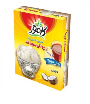 پولکی بدون قند کامور طعم  نارگیل 94 عددی