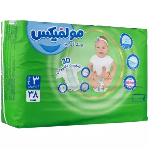 پوشک ببم سبز سایز4 بسته 34 عددی