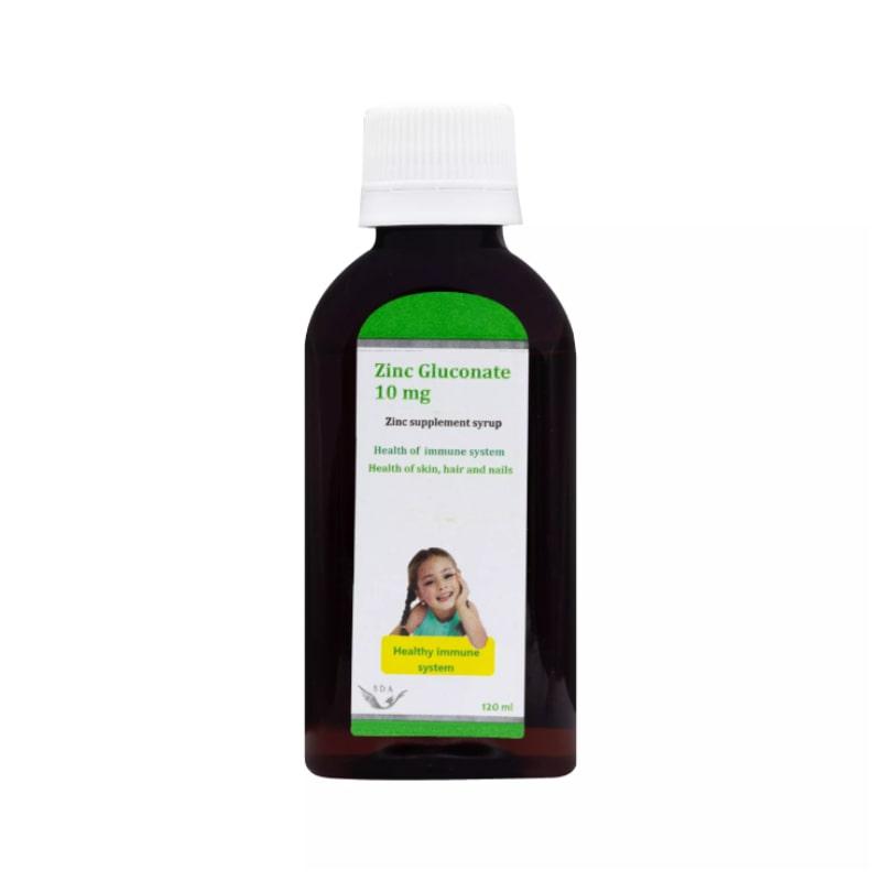شربت زینک گلوکونات 10 میلی گرم سیمرغ دارو 120 میلی لیتر