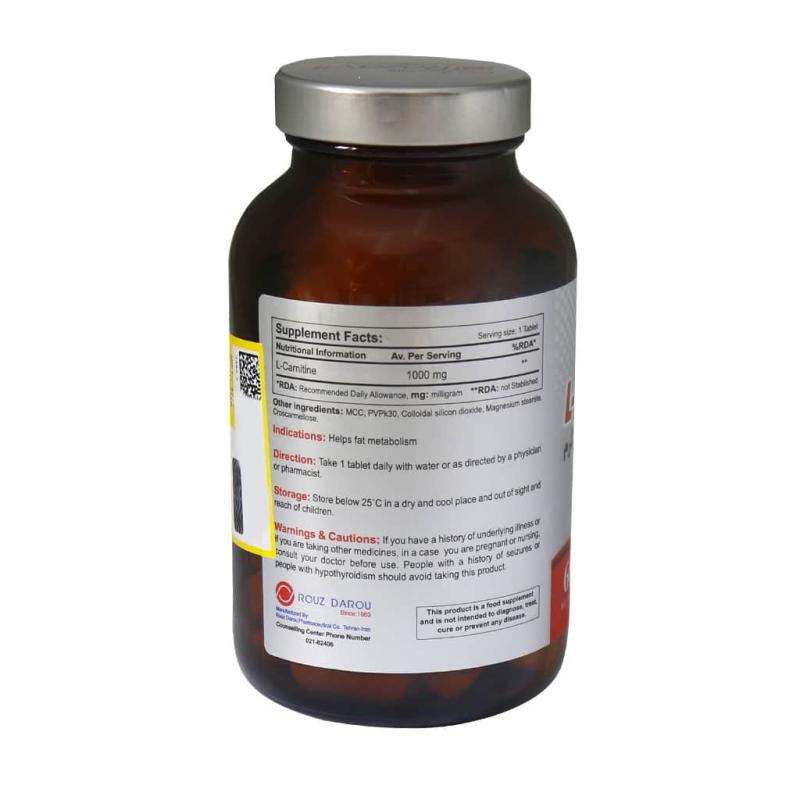 قرص ال کارنیتین 1000 رزاویت 60 عدد
