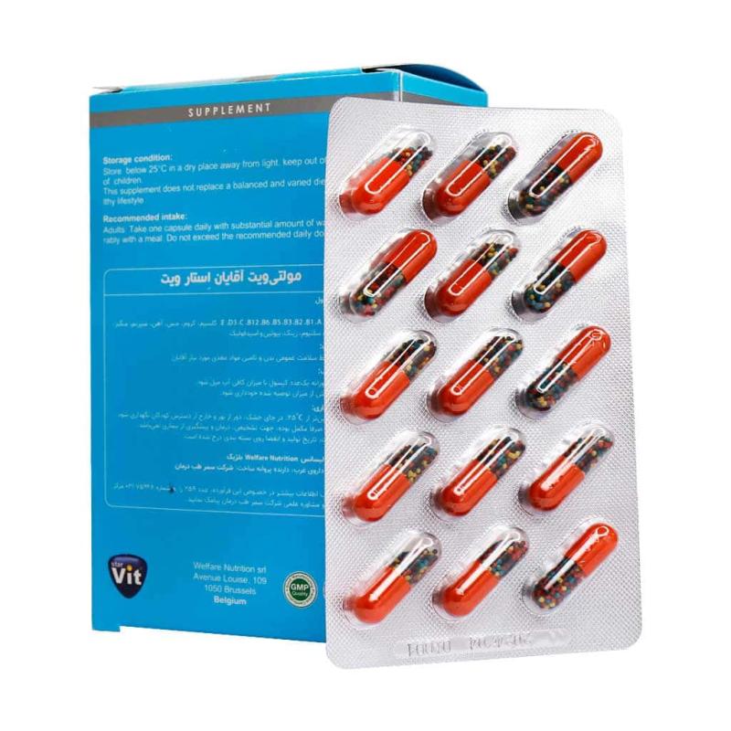 کپسول مولتی ویت آقایان استار ویت 60 عددی