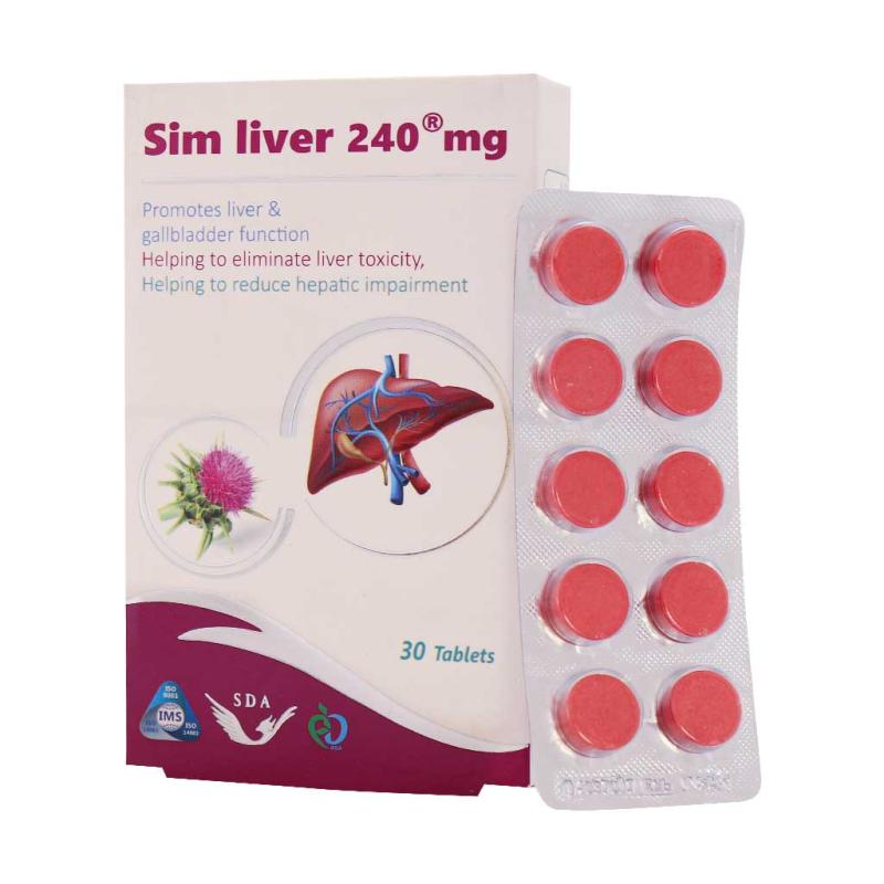 قرص سیم لیور 240 میلی گرم  سیمرغ دارو عطار 30 عددی