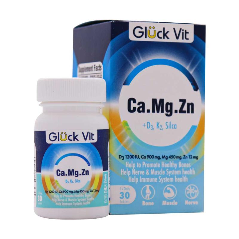 قرص کلسیم منیزیم زینک گلوک ویت 30 عددی