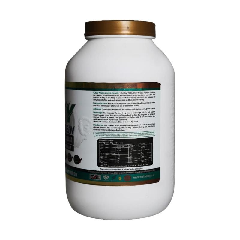 پودر پروتئین وی 100 درصد فول استار با طعم شکلات 2.270 کیلو گرمی