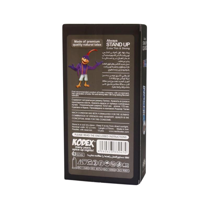 کاندوم کدکس مدل استند آپ کلاسیک 12 عددی