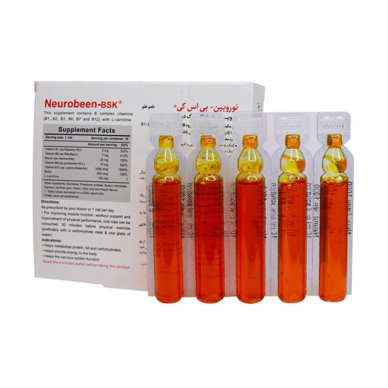 ویال خوراکی نوروبین 1000 میکروگرم بنیان سلامت کسری 10 عددی