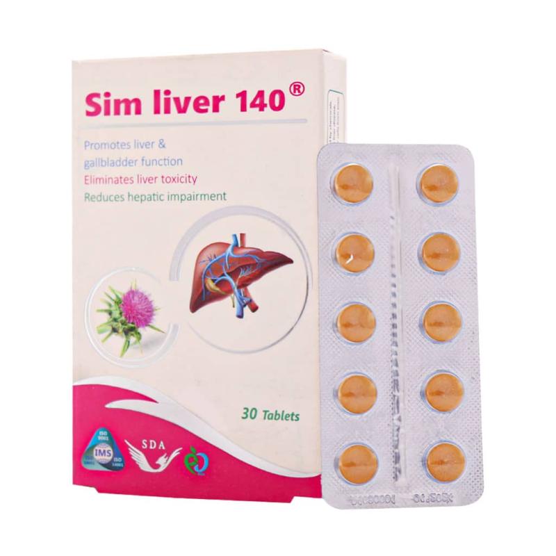 قرص سیم لیور 140 میلی گرم  سیمرغ دارو عطار 30 عددی