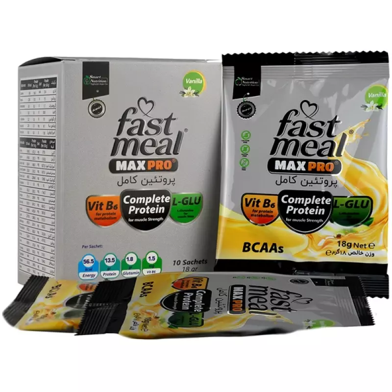 فست میل مکس پرو اسمارت نوتریشن طعم وانیل ساشه 10 عددی